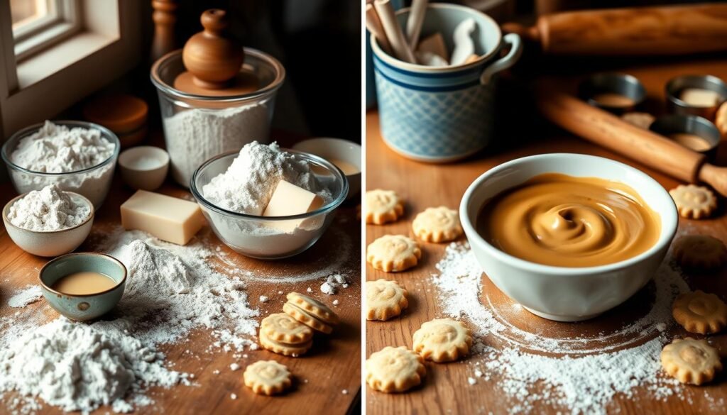 Argentine Alfajores cookie preparation