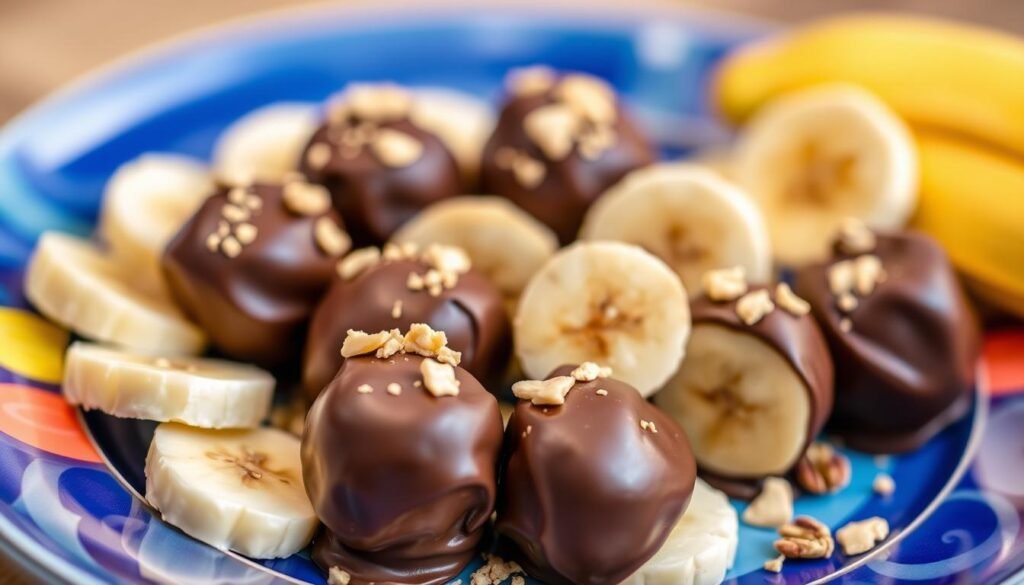 Chocolate-Covered Banana Bites