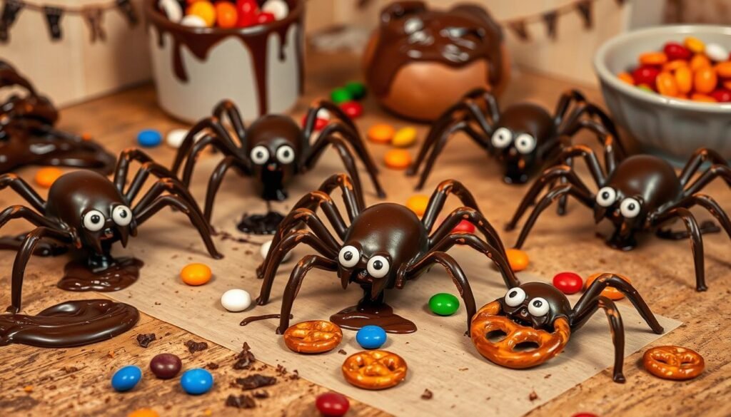 Chocolate Pretzel Spiders troubleshooting