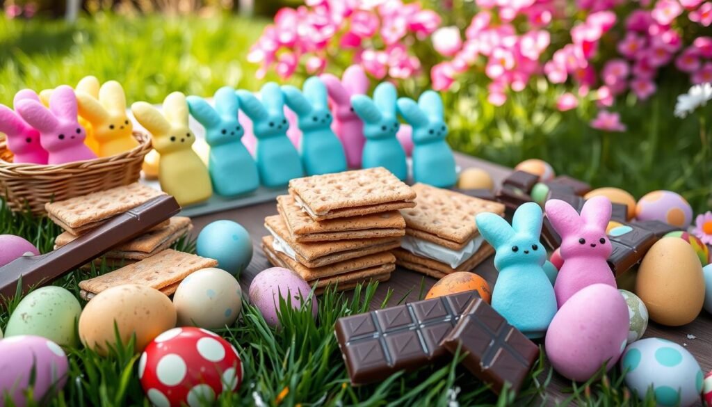 Easter Peeps S’mores kids