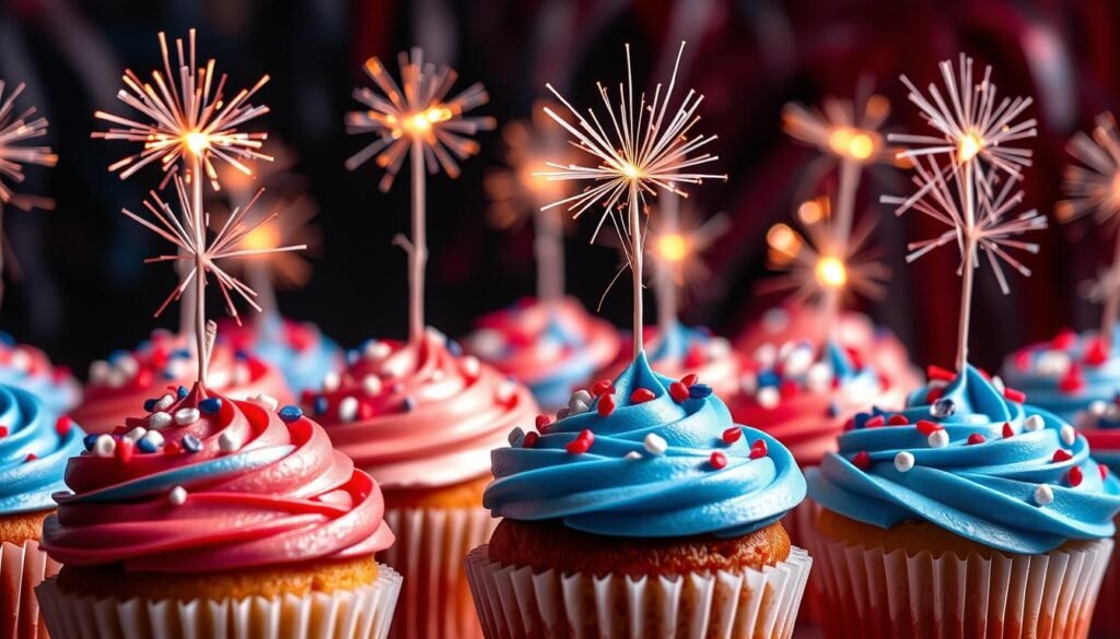 Firework Cupcakes