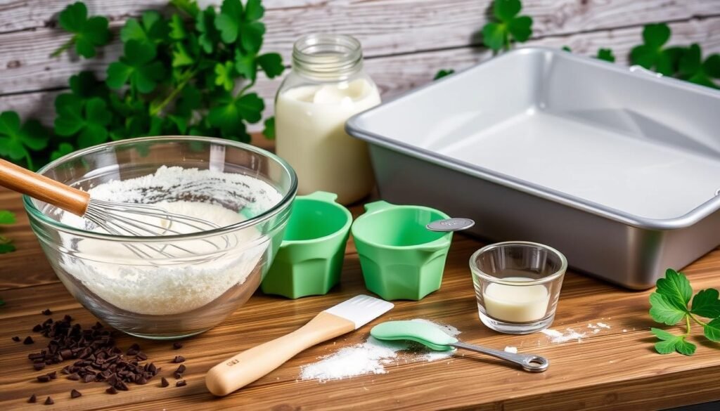 Irish Cream Brownies kitchen tools