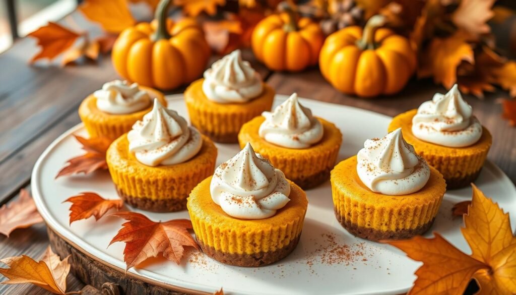 Mini Pumpkin Cheesecakes