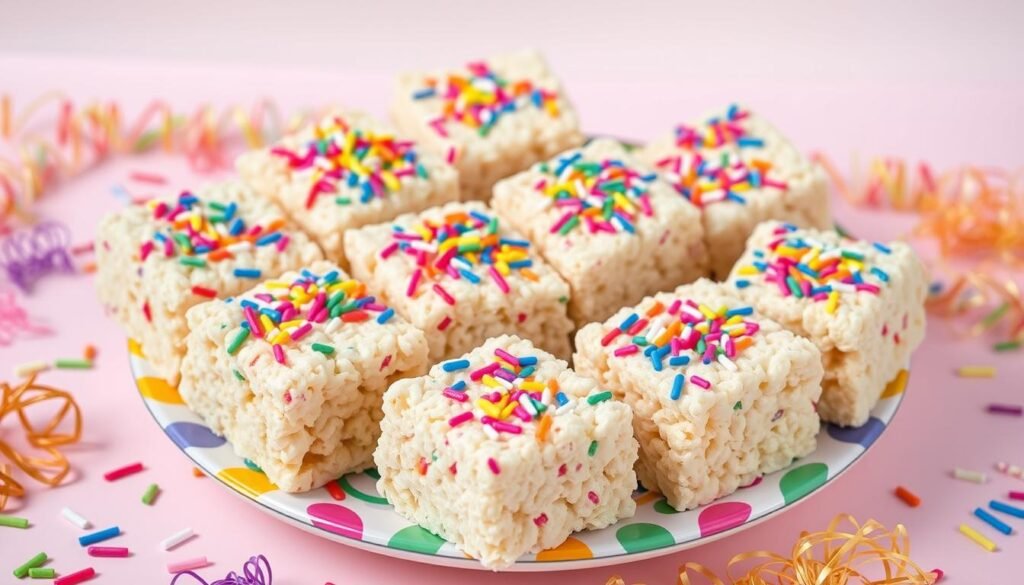 Rice Krispie Treats with Sprinkles