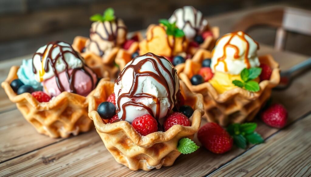 Waffle Ice Cream Bowls