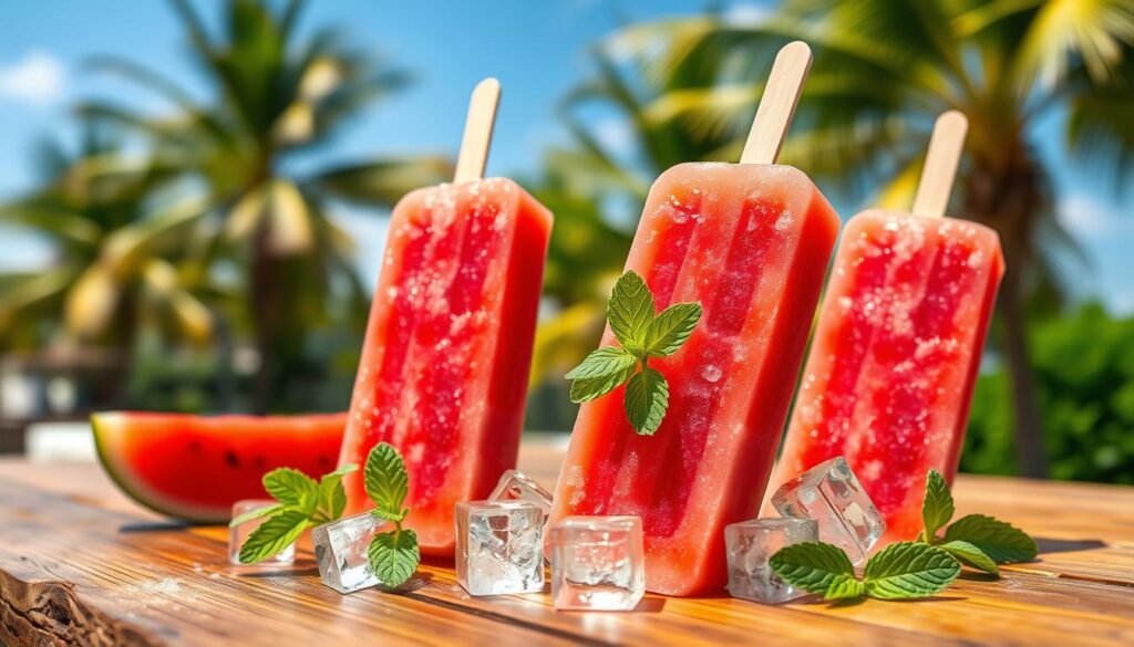 Watermelon Ice Pops