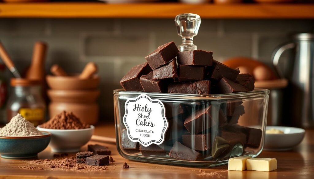 chocolate fudge storage