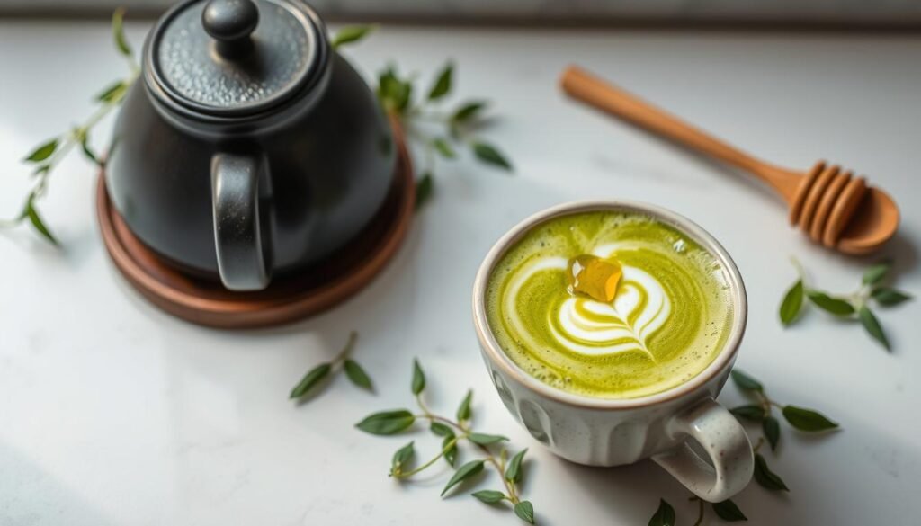 matcha latte with honey recipe