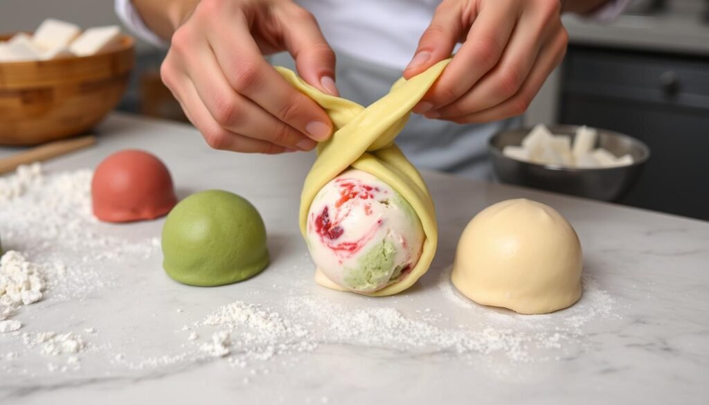 mochi ice cream assembly